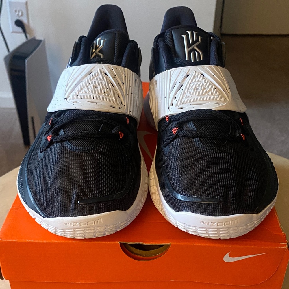 Nike Kyrie Black and White Zoom Sneakers